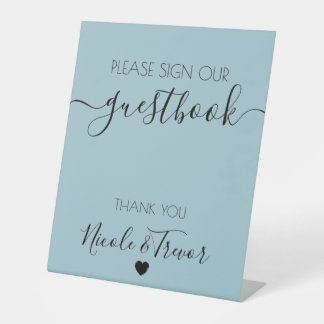 Custom Minimalist Sign Our Guestbook Wedding Sign