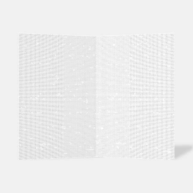 Custom Minimalist Wedding Table Sign Brochure (Inside Standing)