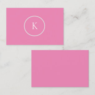Custom minimalistic monogram business card