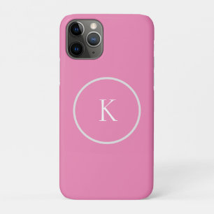 Custom minimalistic monogram iPhone 11 pro case