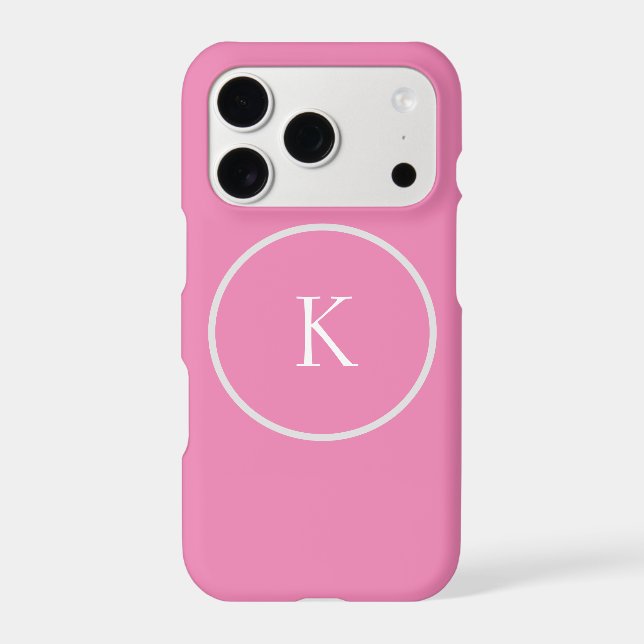 Custom minimalistic monogram iphone case (Back)