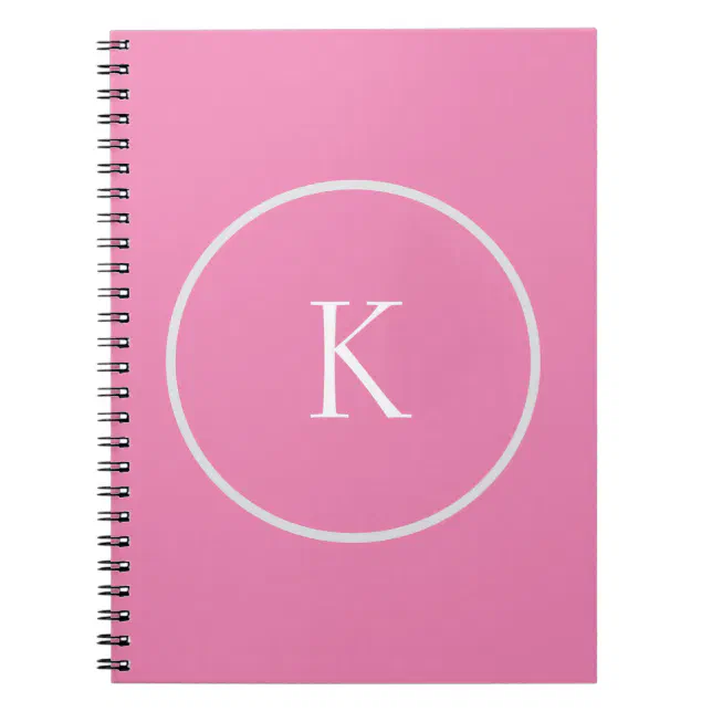 Custom minimalistic monogram notebook | Zazzle