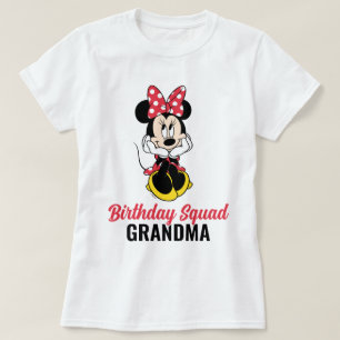 Custom Minnie Mouse Birthday Sqad - Family T-Shirt