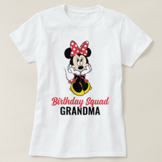 Custom Minnie Mouse | Birthday Sqad - Family T-Shirt