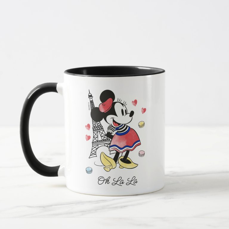 Custom Minnie Mouse in Paris - Oh La La Mug