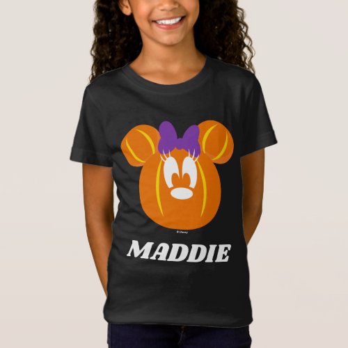 Custom Minnie Mouse Pumpkin T_Shirt
