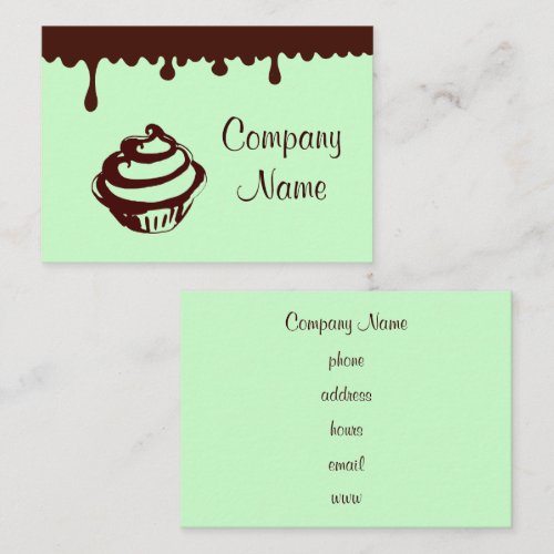 Chocolate Cupcake Business Card