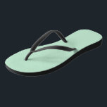 Custom Mint Green Flip Flops for Men<br><div class="desc">Step into comfort and style with these sleek mint green flip flops, designed for men who appreciate modern aesthetics and versatility. The soft yet durable material ensures all-day comfort, while the sturdy black straps provide a secure fit. The refreshing mint green color makes these sandals a standout choice for summer...</div>