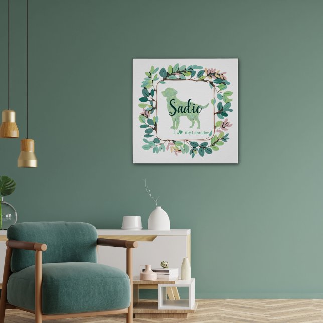 Custom Mint Labrador Retriever Silhouette Poster (Creator Uploaded)