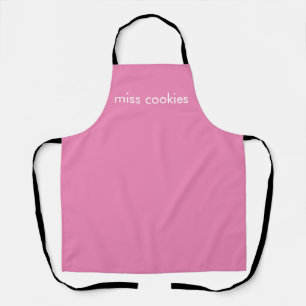 custom miss cookies - simple pink - cakes - sweet  apron