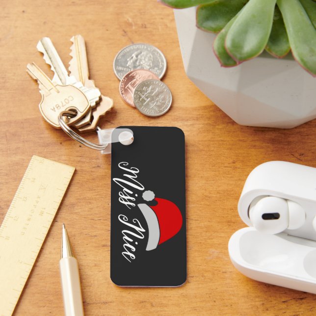 Custom Miss Nice Keychain - Personalized Christmas (Desk)