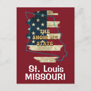 Custom Missouri State Holiday Postcard