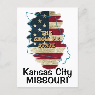 Custom Missouri State Holiday Postcard