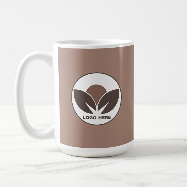 Custom Mocha Mousse Logo Mug (Left)