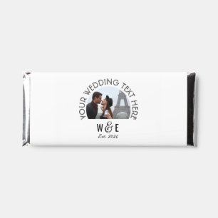 Custom Mod. Deco Text Chocolate Bar Wedding Favors