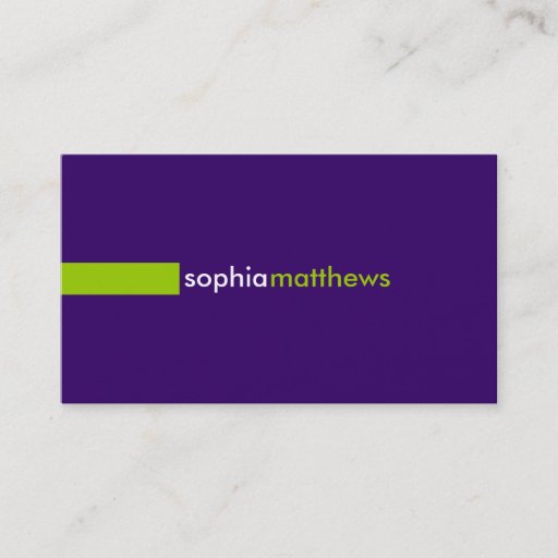Customizable Custom Modern 519 Dark Purple Business Card Templates