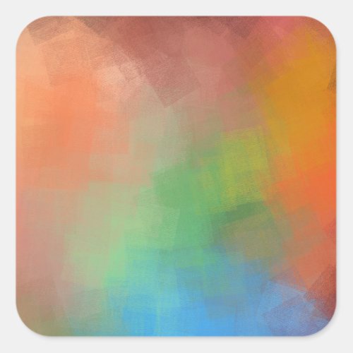 Custom Modern Abstract Art Blank Elegant Template Square Sticker