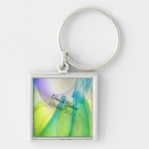 Custom Modern Abstract Art Keychain