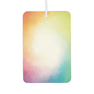 Custom Modern Abstract Art Pink Red Blue Green Air Freshener