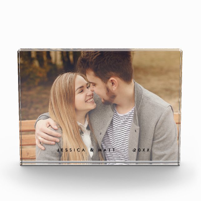 Custom Modern Acrylic Photo Block (Front)