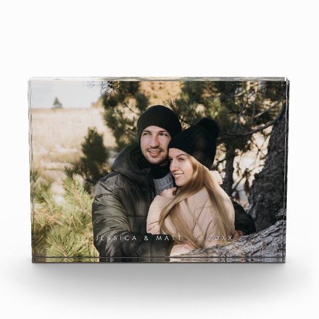 Custom Modern Acrylic Photo Block (Front)
