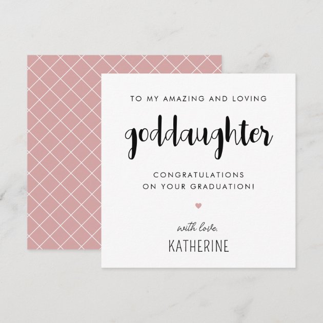 WHITE COTTON CARDS Handgefertigte Glückwunschkarte Zur Graduierung – 16x16 Cm, Mit Umschlag, Personalisierbar (G15-GODD)