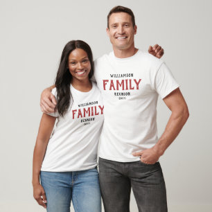 Custom Modern and Simple Family Reunion T-Shirt