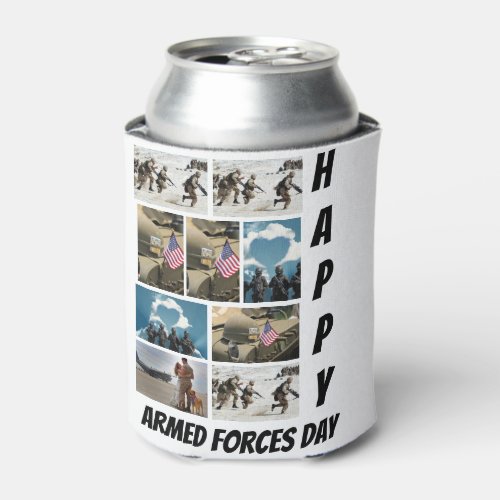 Custom Modern Armed Forces Day 9  Photo Collage  Can Cooler