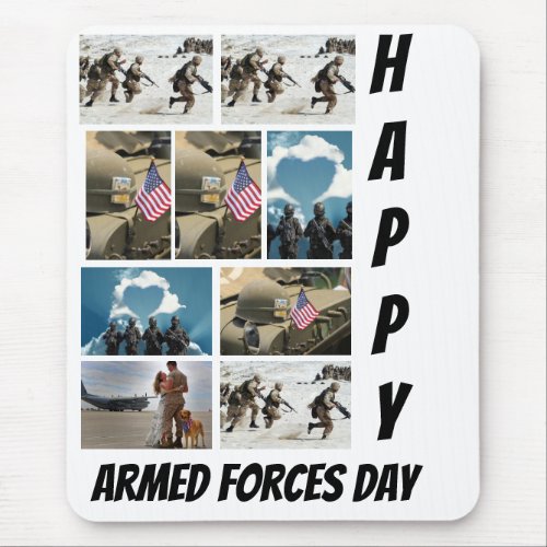 Custom Modern Armed Forces Day 9  Photo Collage Mouse Pad