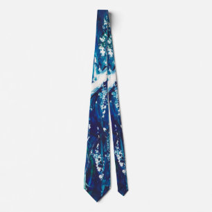 Custom Modern Art Blue Neck Tie