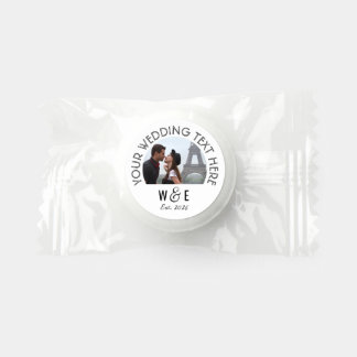 Custom Modern Art Deco Text Mints Wedding Favors