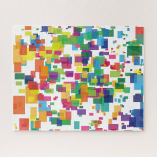 Custom Modern Artistic Colorful Abstract Jigsaw Puzzle