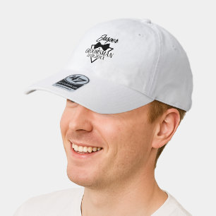 Custom Modern Black and White Bow Tie Wedding 47 Brand Hat