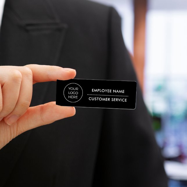 Custom Modern Black Logo Name Tag (Creator Uploaded)