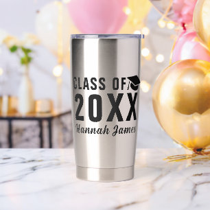 Custom Modern Bold Class Of 2026 Graduation Insulated Tumbler