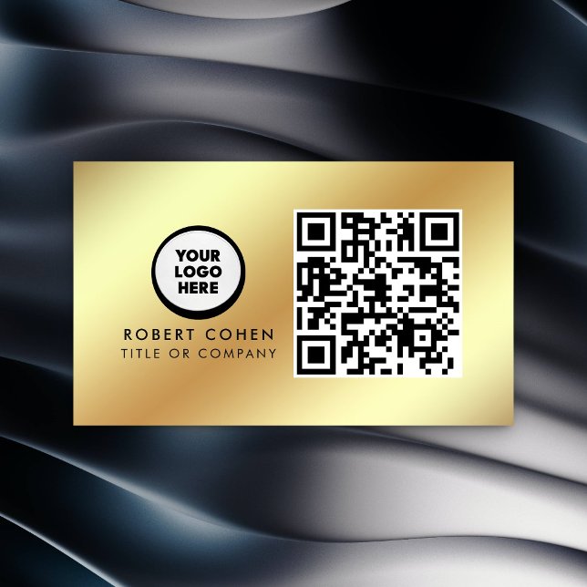 Custom Modern Business Card with Logo & QR Code  (Creator Uploaded)