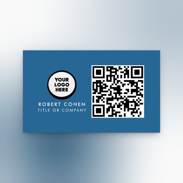 Custom Modern Business Card with Logo & QR Code  (Creator Uploaded)