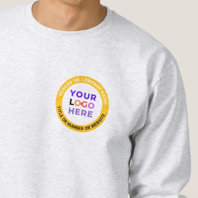 Custom Modern Business Company Logo Sweatshirt (personalized Business Company Logo Text t shirts no minimum)