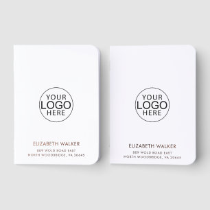 Custom Modern Business Logo and Address Foil Vow Books