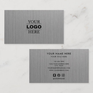 Custom Modern Business Logo Branded Card