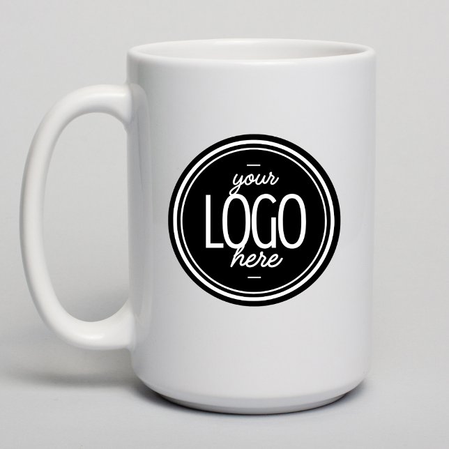 Custom Modern Business Logo Branded Coffee  Coffee Mug (Creator Uploaded)