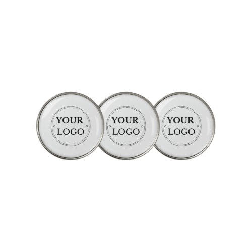 Custom Modern Business Logo Branded Golf Ball Marker