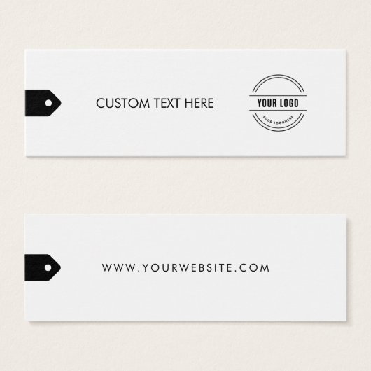 Custom Modern Business Logo Label Clothing (Front & Back)