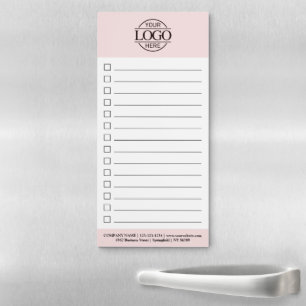 Custom Modern Business Logo Promotional To-Do List Magnetic Notepad