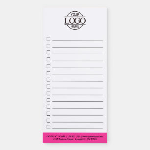 Custom Modern Business Logo Promotional To-Do List Magnetic Notepad