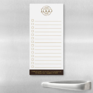 Custom Modern Business Logo Promotional To-Do List Magnetic Notepad