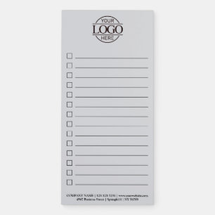 Custom Modern Business Logo Promotional To-Do List Magnetic Notepad