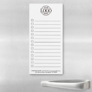 Custom Modern Business Logo Promotional To-Do List Magnetic Notepad