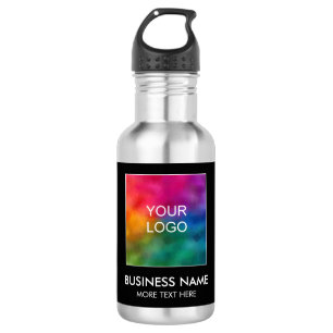 Custom Modern Business Logo Simple Template Best Stainless Steel Water Bottle