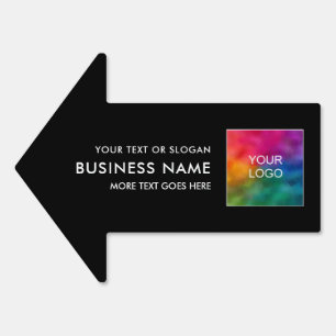 Custom Modern Business Logo Template Arrow Yard Sign
